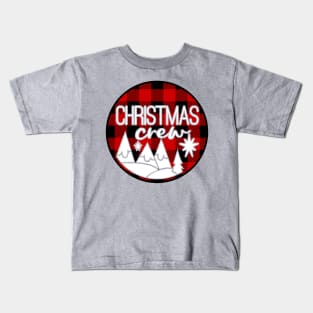 plaid christmas crew Kids T-Shirt